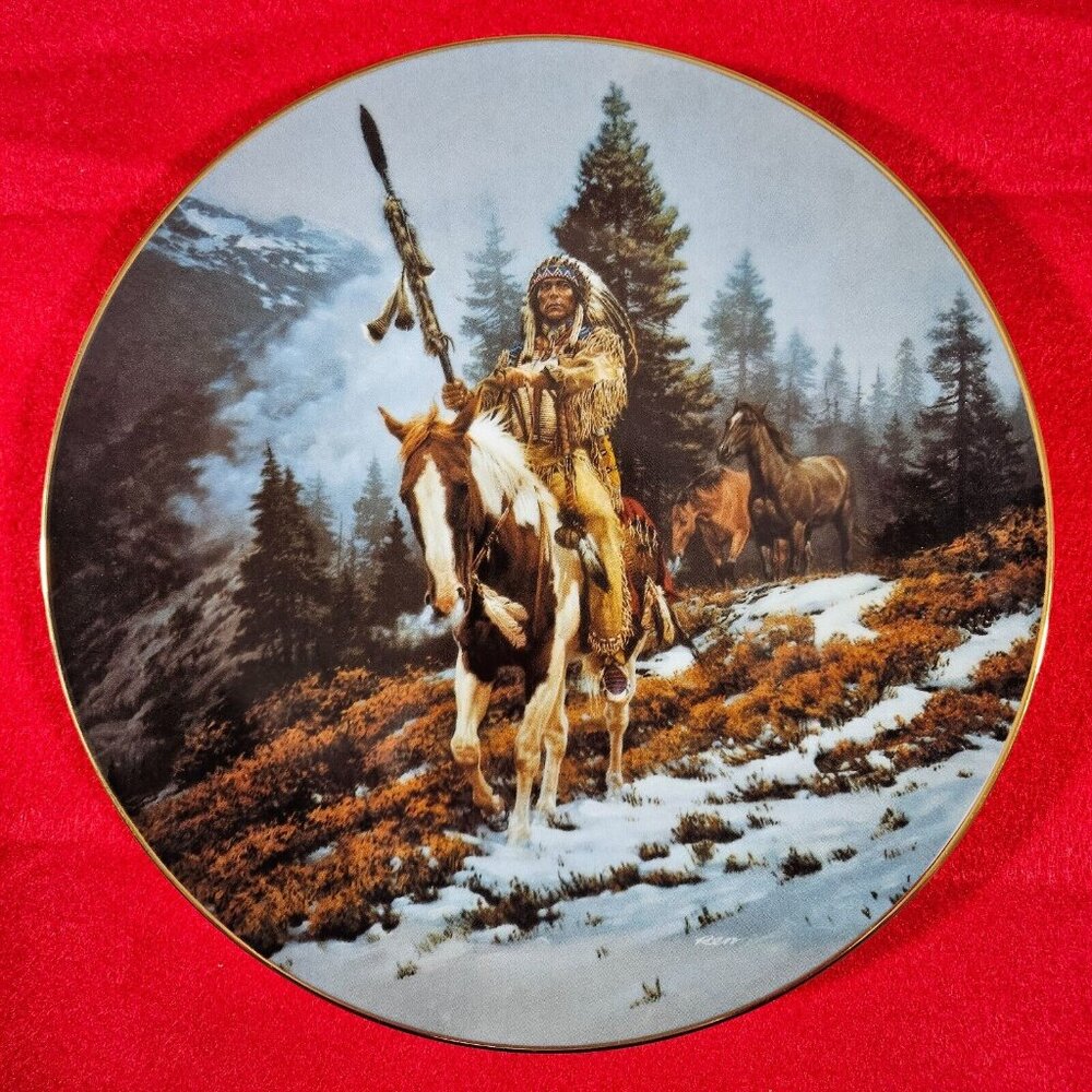 "WindRider" from the Mystic Warriors Plate Collection 1992 NIB + COA (H133A)